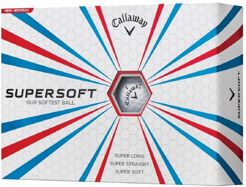 "Callaway Supersoft" geriausi golfo kamuoliukai vidutiniam žaidėjui