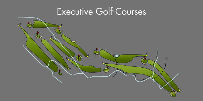 Lapangan golf eksekutif 9 lubang