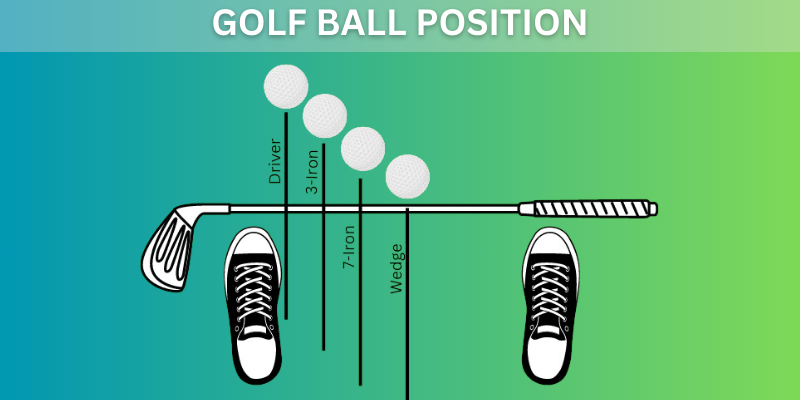 golf-doppia posizione di palla incrociata