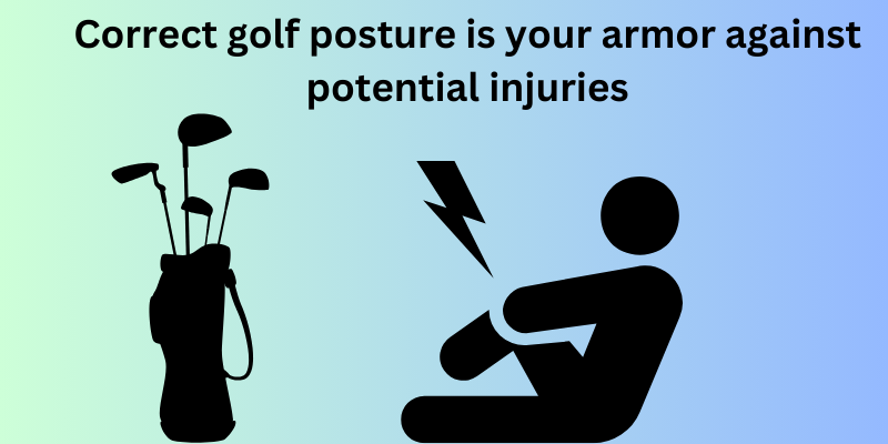 La position correcte pour le golf prévient les blessures